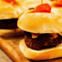 Sliders · Choice of  Angus Beef* or Beyond Burger