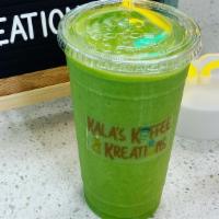 Green Goddess · Pineapple, Mango, Spinach & Seamoss Lemonade base