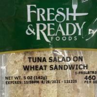 Tuna Sandwich · tuna on wheat bread