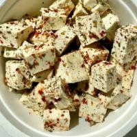 Side Faux 'Feta' (Ota Tofu) · Extra firm tofu from Ota, made locally. Cubed and seasoned like 'feta' cheese. Seasoned with...