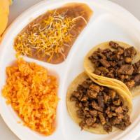 2 Tacos Rice & Beans · 