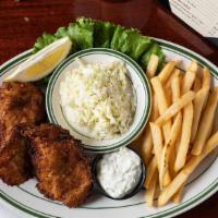 Cod Fish & Chips · Fresh cod coated with ponko, deep-fried and served with a side of tartar sauce, French fries...