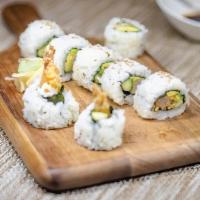 Tempura Roll · Cucumber, avocado, tempura shrimp