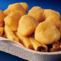 Scallops & Chips · New England's best Scallops deep fried and served with French Fries