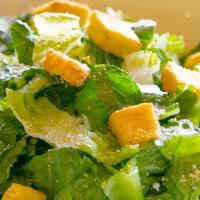 Caesar (Small) · romaine lettuce, croutons parmesan cheese ,and caeser dressing