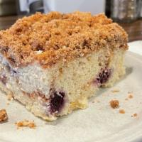 Coffee Cake · Homemade blueberry banana coffee cake.