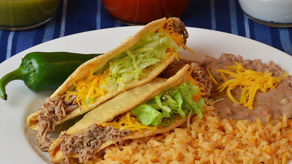 Beef Tacos Combo Plate (2) · 