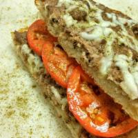 Meat Lovers Sandwich · Homemade bread, ground beef, traditional eastern-european spices, melted provolone, tomatoes.
