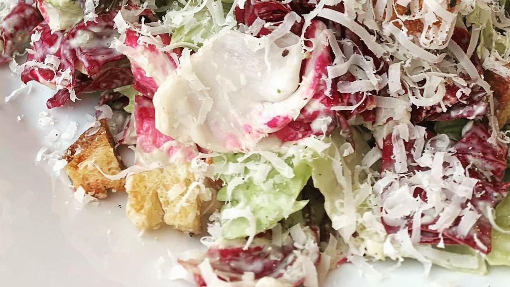~ Small Caesar Salad ~ · MIXED FALL LETTUCES & CHICORIES, HOUSE DRESSING, CROUTONS, PARMESAN (ADD ANCHOVIES FOR $1)