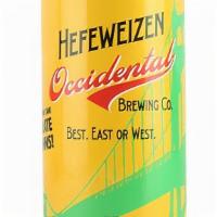 Occidental – Hefeweizen · A Hefeweizen of the classic Bavarian variety. Made with 70% wheat, lightly hopped with Germa...
