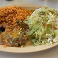 Enchiladas (2) Chicken Or Cheese · Red or green sauce.
no extra tortillas include