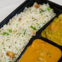 Lunchbox - Veg (Only In Afternoon) · Rice, dal + paneer, raitha, naan