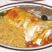 #4. Burrito · Chicken, beef or beans and cheese.