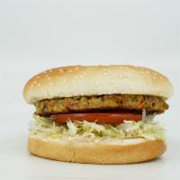 Garden Hamburger · Half pound. Garnished with thousand island dressing, lettuce, onions, and tomato.