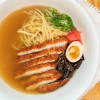 Chicken Ramen · Savory chicken broth prepared and simmered for 12 hours, full bodied and satisfying panko fr...