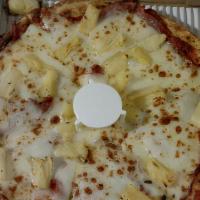 Hawaiian Pizza - Medium 12Inches (6 Slices) · Canadian bacon, and pineapple.