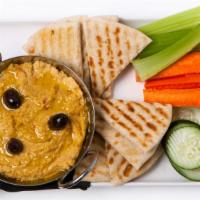 Signature Warm Hummus · Our signature warm hummus is made in-house with roasted red peppers, kalamata olives and fet...