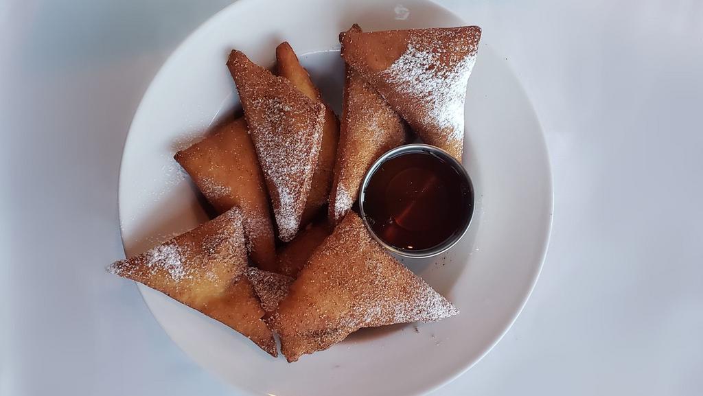 Indulge Sopapilla Basket · Fried pastries with cinnamon sugar and honey