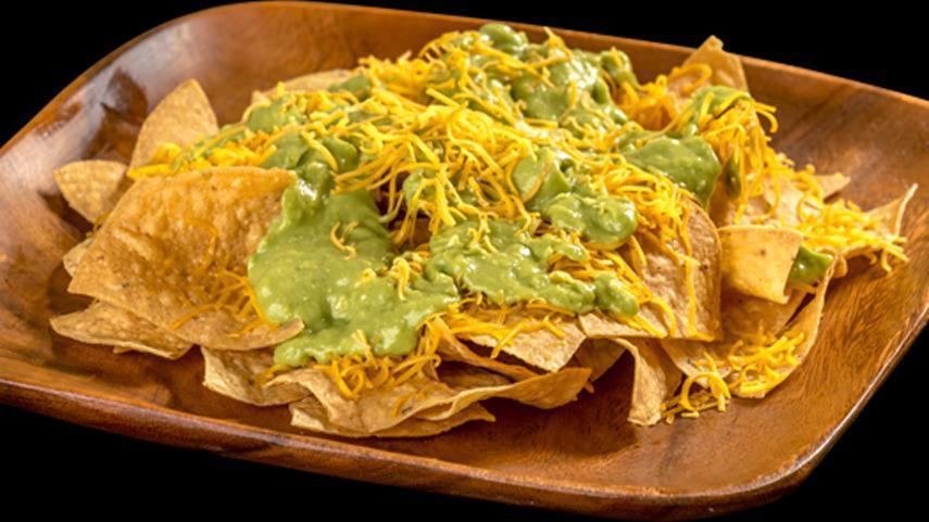 Chips And Guacamole · With cheese and guacamole.