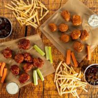 Traditional 16-Count Party Pack · 16 count order of traditional wings tossed in up to 2 different flavors or naked with up to ...