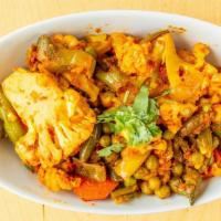 Vegetable Goan Curry · Dairy free, vegetarian, gluten free. Mixed vegetables cooked in Goa's traditional coconut sa...