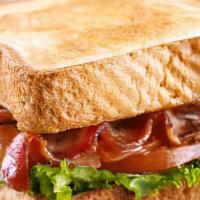 Blt · Bacon lettuce and tomato sandwich served on Texas toast with mayo. Comes with chips unless u...