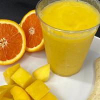 Orange Julius · Banana, Mango, Honey, Ice, Orange Juice