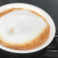Cappuccino · Steamed foamed milk and shots of espresso give a slightly stronger coffee flavor with a thic...