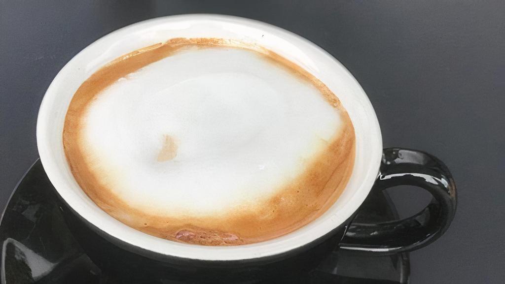 Cappuccino · Steamed foamed milk and shots of espresso give a slightly stronger coffee flavor with a thick layer of whole milk foam atop. Whole milk is standard unless you choose a milk alternative.