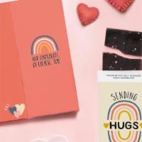 Sweeter - Sending Hugs (With Chocolate) Card · Sweeter Cards is a stationery line of chocolate bar greeting cards with sweet and snarky mes...