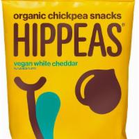 Hippies Vegan White Cheddar Organic Checkpea Puffs 1.5Oz · Hippeas are USDA Organic, crunchy chickpea puffs and the new go-to snack for those who deman...