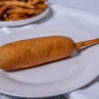 Corn Dog · A Vienna Beef dog wrapped in corn bread—does it get any better?