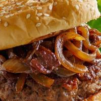 Onion Burger · 1/4 lb beef patty with American cheese, mayo and grilled onion.