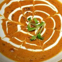 Dal Makhani · Lentils & kidney beans, fresh-ground spices & herbs, slow-cooked. Served with basmati rice.
