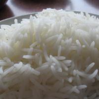 Steamed Basmati Rice · Cocked using moist heat.