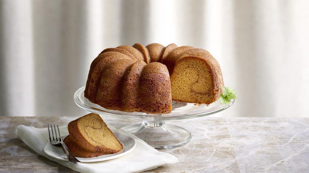 Pumpkin Coffee Cake Slice · Taste holiday tradition in every bite with the perfect blending of pumpkin, cinnamon and cloves.
