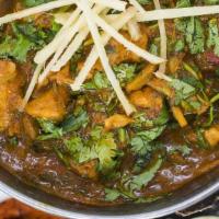 Karahi Curry Bowl (Vegan) · Cilantro and tomato based reduction stir-fried with a rioting blend of ginger, chilies, and ...