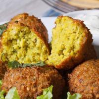 4 Pieces Falafel Side · Served with tahini.