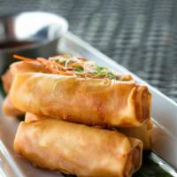 Vegetable Spring Rolls (5 Pcs) · Rice paper stuffed with finely chopped veggies including carrots and cabbage with garlic and...