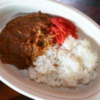 Curry Rice W/ Pulled Pork · Japanese style curry made with stewed, pulled pork.