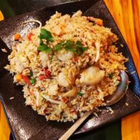 House Special Fried Rice · BBQ pork, chicken, and shrimp.