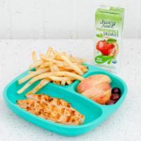 Franky Four Fingers · Four Grilled Chicken Breast with side of Fries.

Contains dairy. Contains eggs. Contains soy...