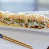 Red Dragon Roll (8 Pcs.) · Spicy tuna and eel inside topped with fresh tuna and avocado