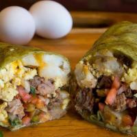 Breakfast Burrito · Breakfast Burritos come standard with Cheese, Potatoes, and Scrambled Eggs