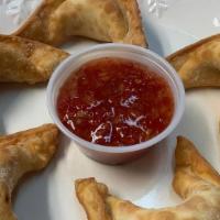 Cream Cheese Wontons · Vegan cream cheese, carrots, ginger, and green onions stuffed in wonton skin and deep-fried ...