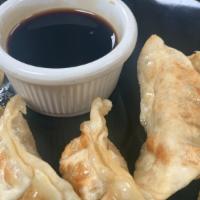Chicken Crispy Potstickers · Four pieces. Lightly fried potstickers. Served with sweet soy sauce.