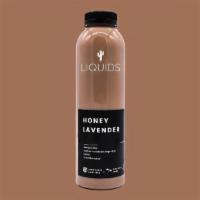 Honey Lavender Latte · almond milk, organic cold brew, honey, and lavender syrup. Made locally by AZ Liquids (16 FL...