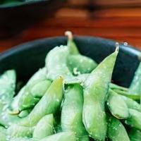Edamame · Warm soybeans served with sea salt. spicy