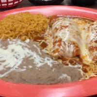 Enchilada Plate (1 Piece) · One of your choice of meat, served with rice and beans.
