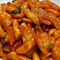 A6 Tteokbokki · Rice cake and vegetables in spicy sauce